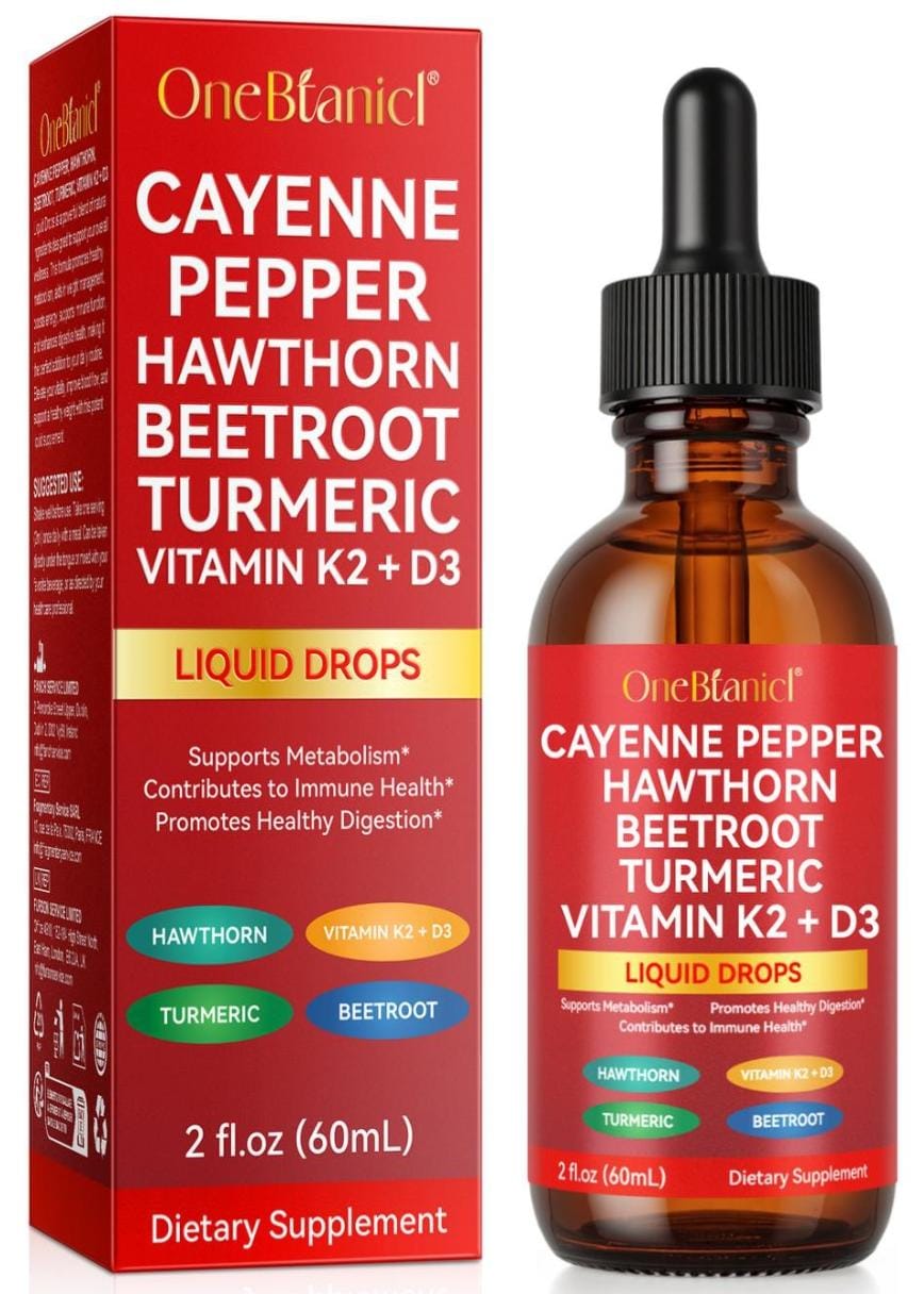 One Botanicle Cayenne Pepper Beettoot Turmeric K2+D3