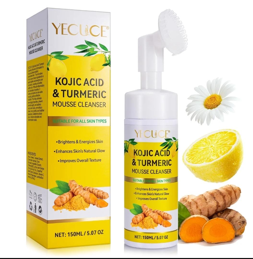 Kojic Acid and Turmeric Mousse Cleanser (Face Wash)