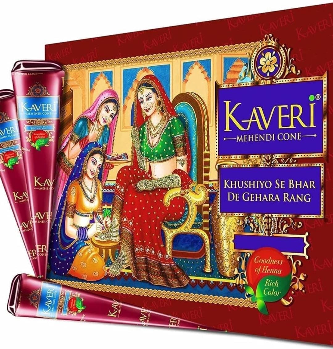 Kaveri Henna Cones - Dark Red